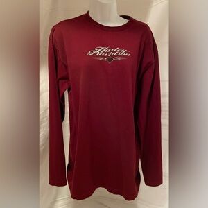 VTG Holoubek 2002 HARLEY-DAVIDSON Women’s 2X Red LS Top Orlando FL USA
